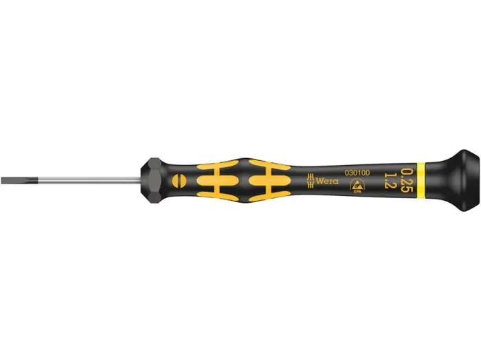 1578 A ESD Kraftform Micro slotted screwdriver, 0.25 x 1.2 x 40 mm