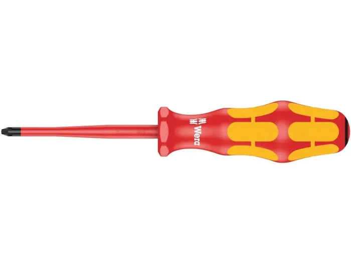 165 iS PZ VDE-insulated Phillips screwdriver with reduced blade diameter, PZ 1 x 80 mm