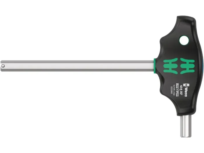 454 HF T-handle hexagonal screwdriver Hex-Plus with holding function, imperial, 3/8″ x 150 mm