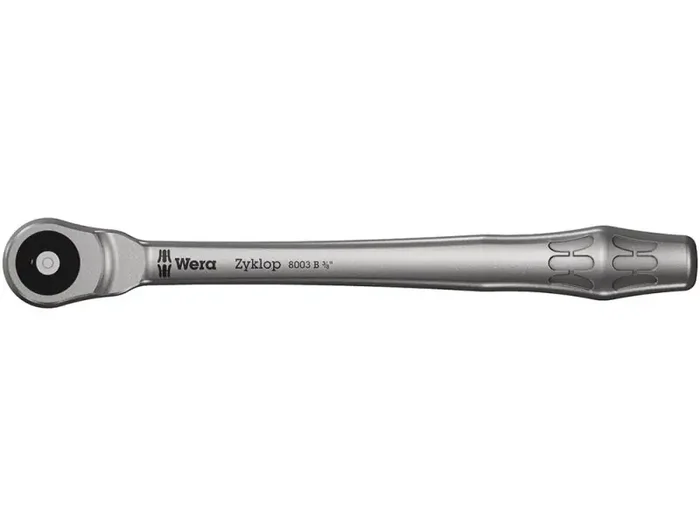 8003 B Zyklop Metal-Knarre mit Durchsteckvierkant mit 3/8″-Antrieb, 3/8″ x 222 mm