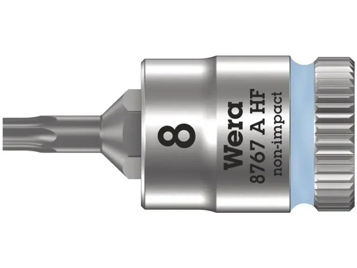 8767 A HF TORX® Zyklop bit socket with 1/4″ drive, with holding function, TX 8 x 28 mm