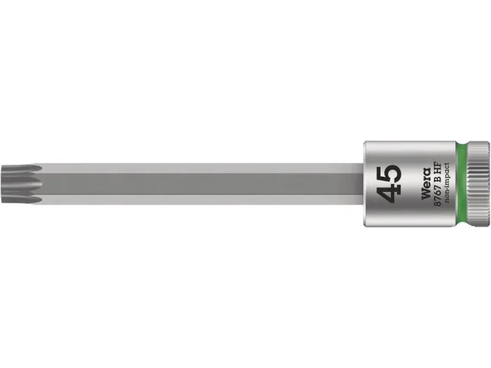 8767 B HF TORX® Zyklop bit socket with 3/8″ drive, with holding function, TX 45 x 100 mm