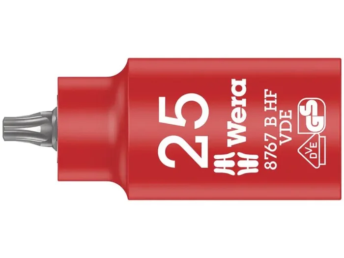 8767 B VDE HF TORX® Zyklop Bitnuss, isoliert, mit 3/8″-Antrieb, mit Haltefunktion, TX 25 x 55 mm