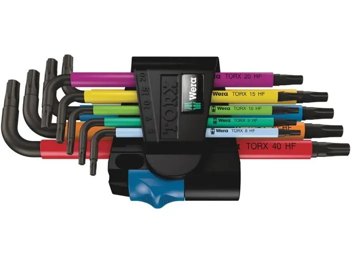 967/9 TX Multicolour HF 1 L-key set with holding function, 9 pieces