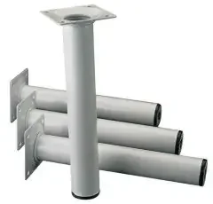 Alfer Element System Möbelfuß weißalu.30mm H.700mm Platte