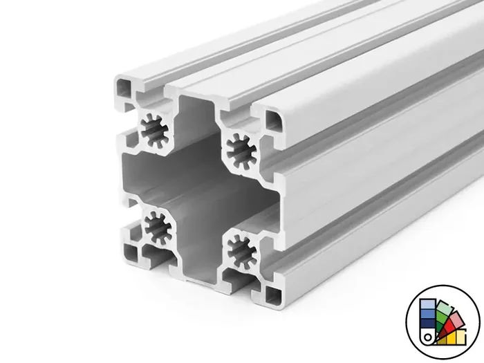 Aluminum profile 90x90L B-type groove 10 (light) – bar length 3 meters – powder coating available in various colors
