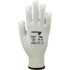 Asatex Handschuhe Gr.9 rot EN 388 PSA II Baumwolle (innen)/Polyamid (außen)
