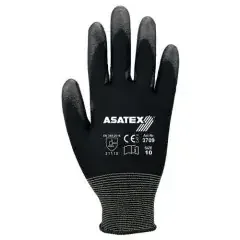 Asatex Handschuhe Gr.9 schwarz PA m.Soft-Polyurethan