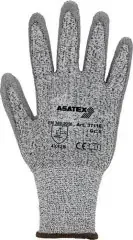 Asatex Schnittschutzhandschuhe Gr.9 grau/grau EN 388 PSA II HDPE m.PU 10 PA
