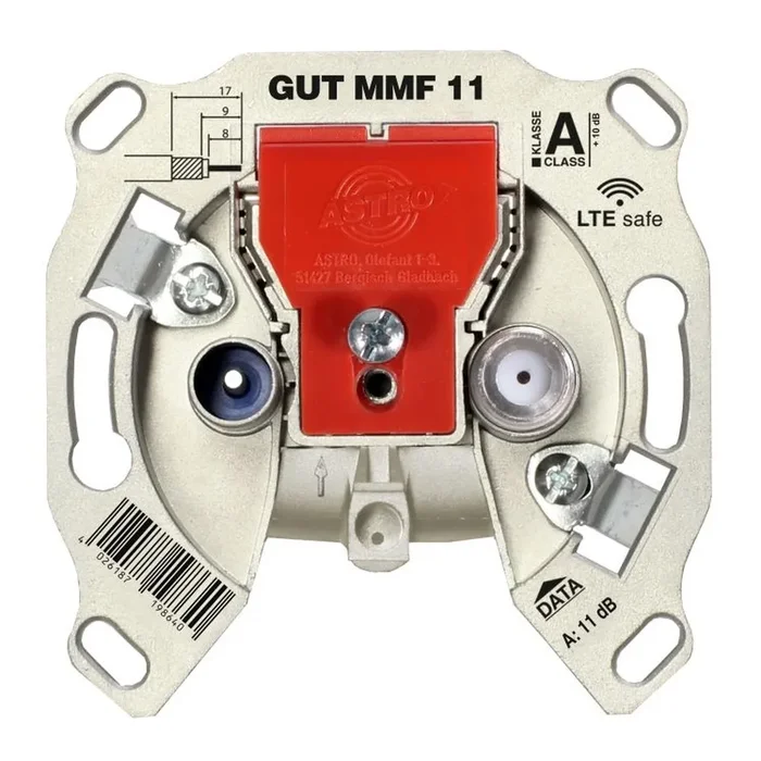 Astro BK Modem Durchgangsdose 00541114 Typ GUT MMF 11