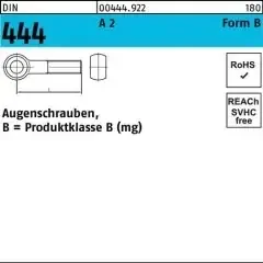 Augenschraube DIN 444 Form B BM 16 x 140 A 2 10 Stück