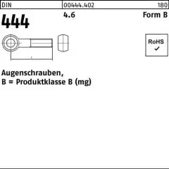 Augenschraube DIN 444 Form B BM 20 x 120 4.6 10 Stück