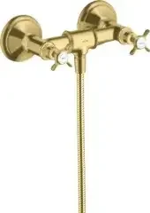 Axor 2-Griff-Brausearmatur MONTREUX DN 15, Aufputz polished red gold