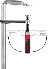 Bessey Ganzstahlschraubzwinge GZ-KG Spann-W.250mm A.120mm 2-K-Klappgriff