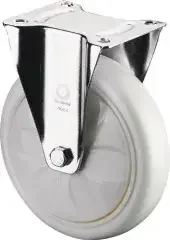 Bs Rollen Bockrolle D.150mm Trgf.300kg Ku.Platte L135xB110mm Farbe Rl.weiß