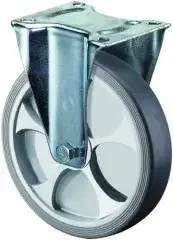 Bs Rollen Bockrolle D.80mm Trgf.100kg thermopl.Ku.Platte L104xB80mm