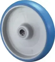 Bs Rollen Ersatzrad D.125mm Trgf.180kg Polyurethan,blau Achs-D.15mm Nabenl.44mm