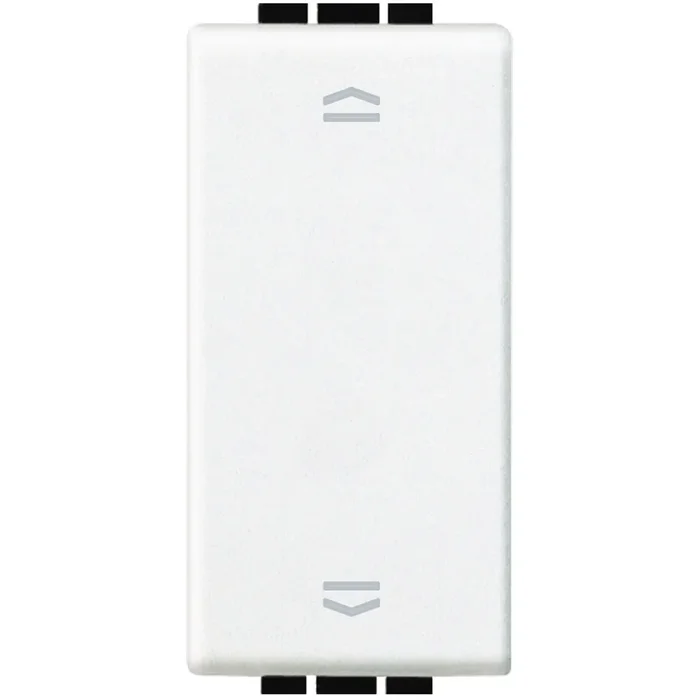 Bticino LivingLight Jalousieschalter 1-modulig inkl. Wippe in der Farbe WEISS N4027N