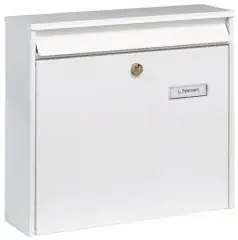 Burg-wÄchter Briefkasten Potsdam 877 W H.322mm B.362mm T.100mm weiß STA DIN C4