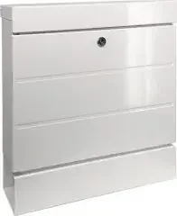 Burg-wÄchter Briefkastenset NewYork 850 W H.405mm B.364mm T.110mm weiß verzinkter STA