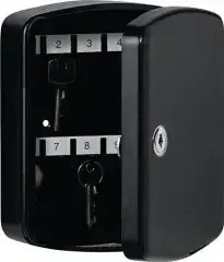 Burg-wÄchter Schlüsselbox Key Box H255xB200xT75mm weiß Stahlbl.Anz.Hak.24