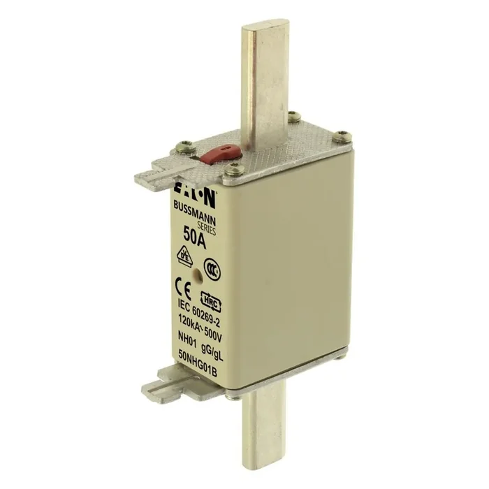 Eaton Sicherungseinsatz 50NHG01B Typ NH FUSE 50A 500V GL/GG SIZE 01 DUAL IN