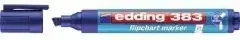 Edding Flipchartmarker 383 4-383003 1-5mm Keilspitze blau