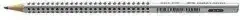 Faber-castell Bleistift GRIP 2001 117011 Dreieckform H silbergrau