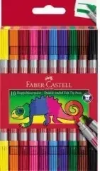 Faber-castell Doppelfasermaler 151110 sortiert 10 St./Pack.