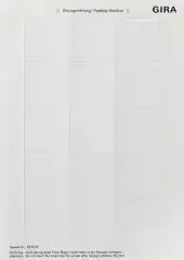 Gira Beschriftungsboegen 52×52 287002