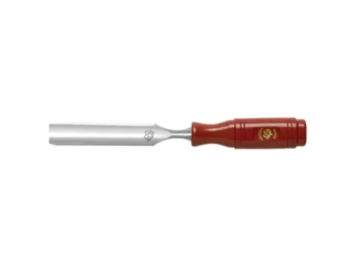 Gouge with red plastic handle – 30 mm