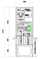 GSAB Elektrotechnik Anschlußsäule bis 75kW 58S1700-AR01-75kW3