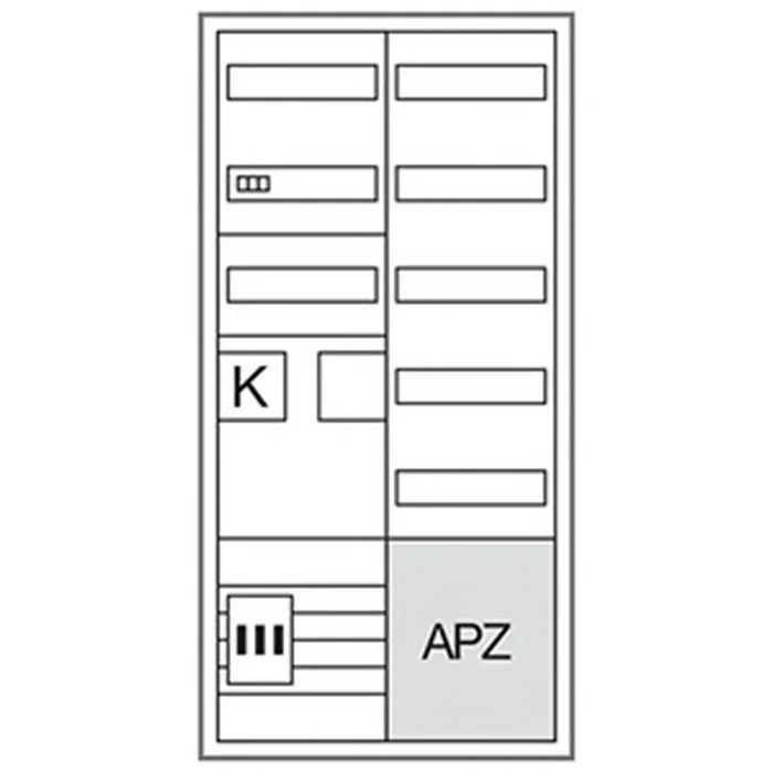 Hager Komplettschrank ZB32SEQ15EN