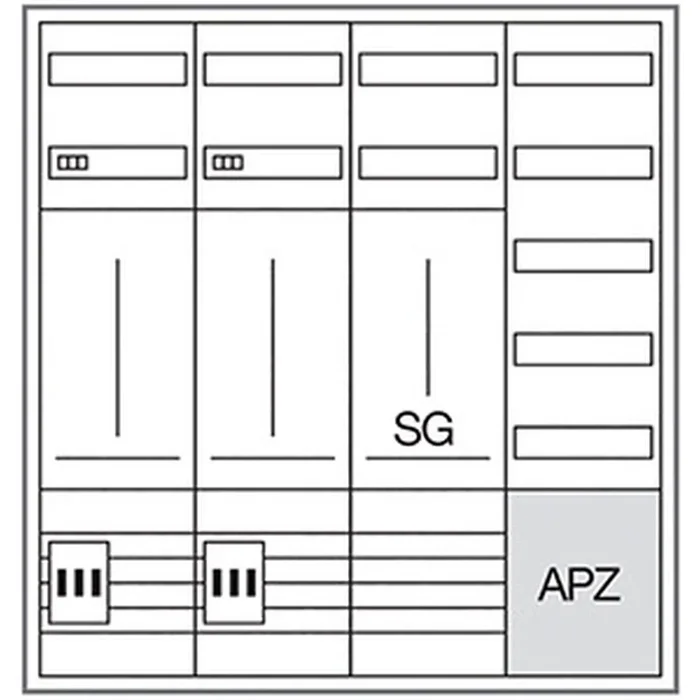 Hager Komplettschrank ZB343Q29EN