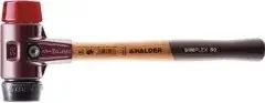 Halder Schonhammer SIMPLEX L.350mm Kopf-Ø 50mm mittelh./hart HO Gum.schw./Plastik rot