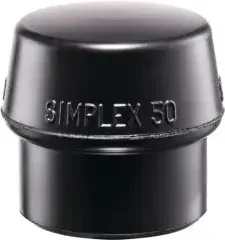 Halder Schonhammerkopf SIMPLEX Kopf-Ø 80mm Gum.schwarz mittelh.