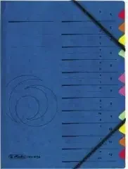 Herlitz Ordnungsmappe A-Z 5001128 12 Fächer blau