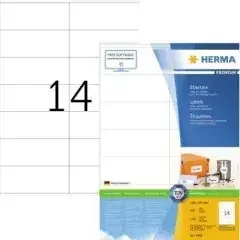 Herma Etikett PREMIUM 4452 105x42mm weiß 1.400 St./Pack.