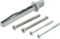 Hoppe Bef-set.Sertos® K/G 50-55mm M5x65+4,0×60 4-KT.8x80mm