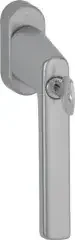 Hoppe Fenstergriff Hamburg 0700LS/U26 100NM Alu.F9 Alu.stahlfarben 32-42mm abschl.