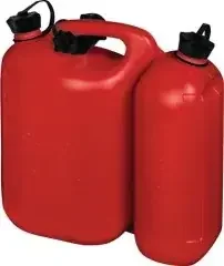 HÜnersdorff Kraftstoffdoppelkanister PROFI 5,5+3l rot HDPE L316xB145xH312mm
