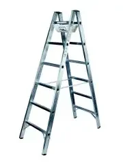 ILLER-LEITER Sprossenstehleiter Alu 6109