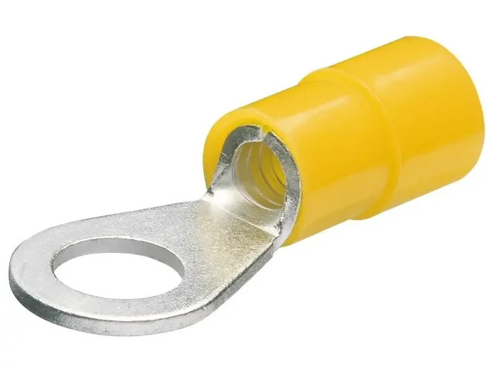 Kabelschuh/Ringform isoliert gelb (100x)