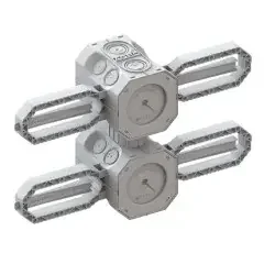 Kaiser Beton Einbaudose 2×1 NUP 9941.25