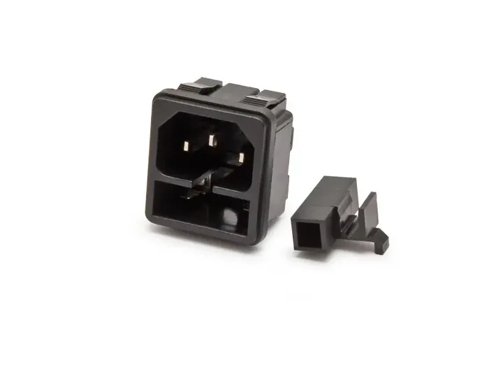 Kaltgerätestecker mit Sicherungseinsatz KES-3SI