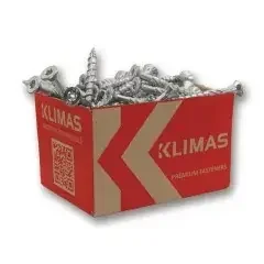 Klimas Spanplattenschr.8×320 Senkkopf hell verz.TORX