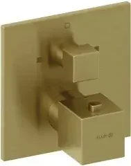 Kludi -DECUS UP-Wafü- und Brause Therm. eigensicher,Feinbau-S. Brushed Gold