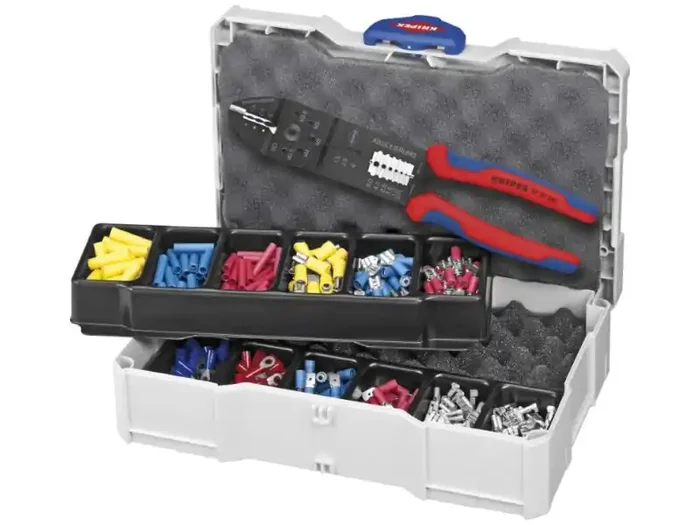 KNIPEX 97 90 25 Crimp-Sortiment für Kabelverbinder 13-teilig 265 mm