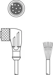 Leuze Anschlussleitung CB-M12-50000E-8WF