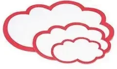 Magnetoplan Moderationskarte 111152003 Wolke 420x250mm 20St.